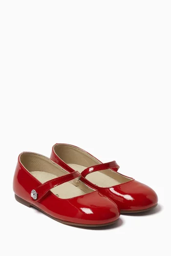 Crystal Stone Ballerina Flats