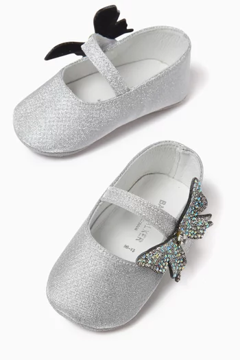 Butterfly Embellished Ballerinas