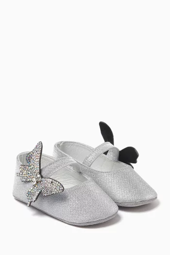 Butterfly Embellished Ballerinas