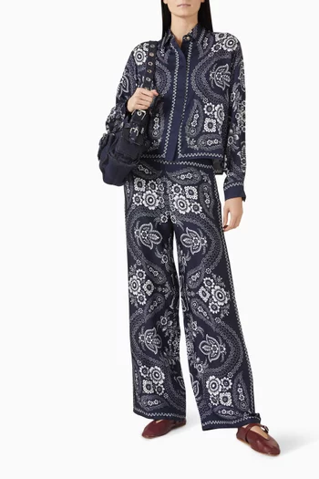 بنطال مزين بنقشة بيزلي ستان