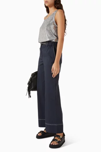 Metallic Knit Vest Top