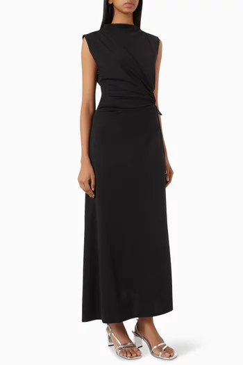 Cut-out Maxi Dress in Viscose Blend