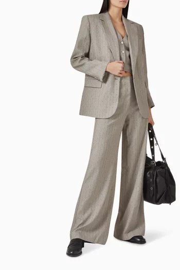 جاكيت بدلة مرصع بأحجار الراين