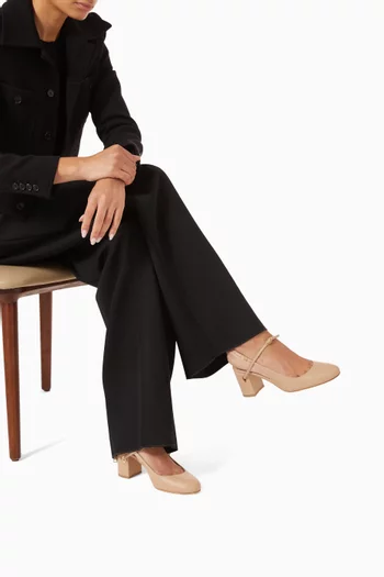 Mattia 65 Slingback Pumps in Leather