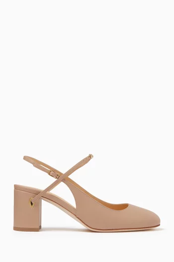 Mattia 65 Slingback Pumps in Leather