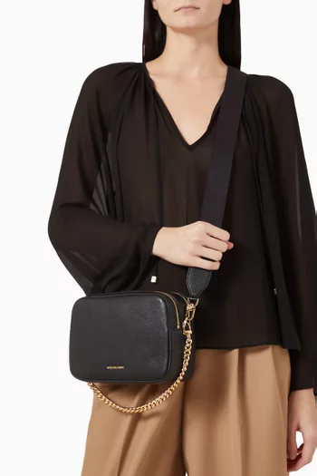 Medium Bryant Camera Bag in Pebbled Leather