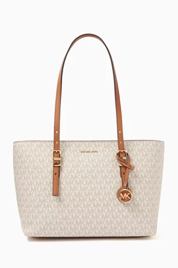 Medium Quinn Tote Bag in Logo Canvas