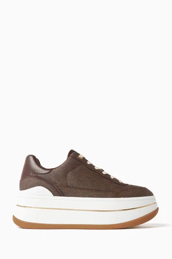 Hayes Platform Sneakers in Signature Canvas