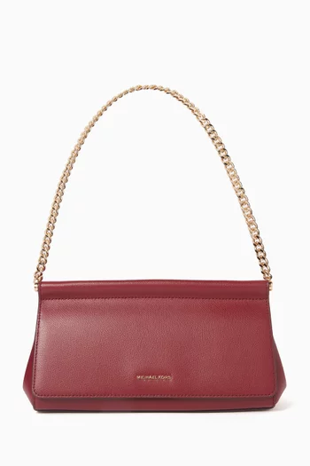 Medium Carmine Pochette Bag in Pebbled Leather