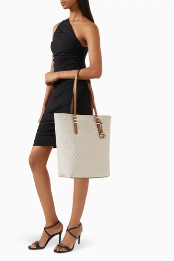 Large Quinn Tote Bag in Logo Canvas