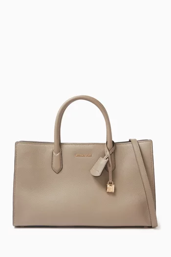 Medium Scarlett Satchel Bag in Leather