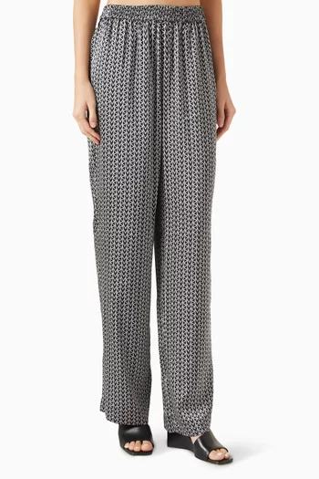 MK2000 Logo Pants in Satin