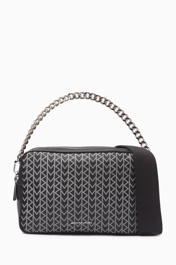 Medium Bryant Camera Bag in Logo Jacquard