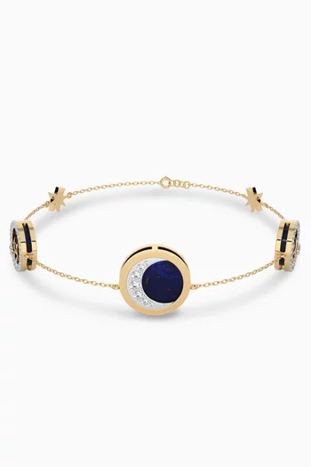 Crescent Diamond Bracelet in 18kt Gold