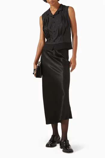 تنورة متوسطة الطول ستان