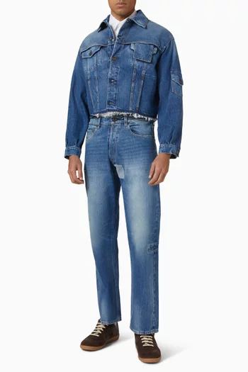 Tapered Leg Jeans in Denim