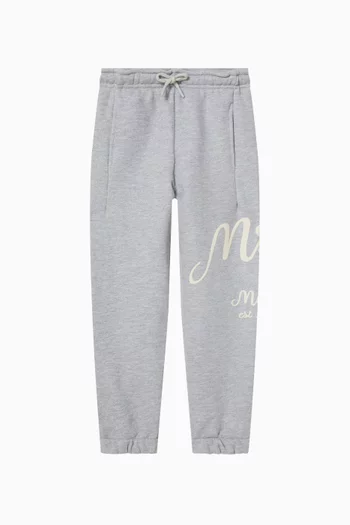 Logo Sweatpants in Cotton Fleece