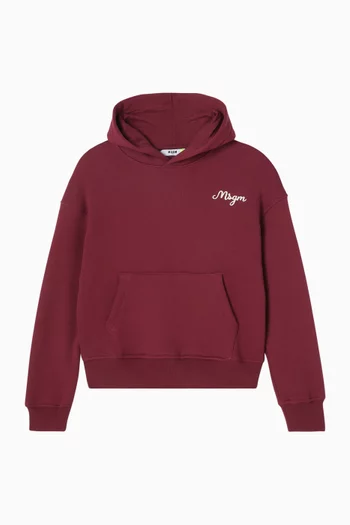 Logo Hoodie in Cotton Fleece