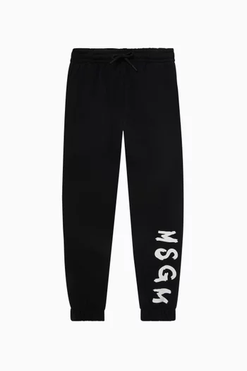 Logo Sweatpants in Cotton Fleece