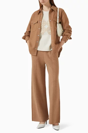 بنطال ديون بقصة ساق واسعة كشمير