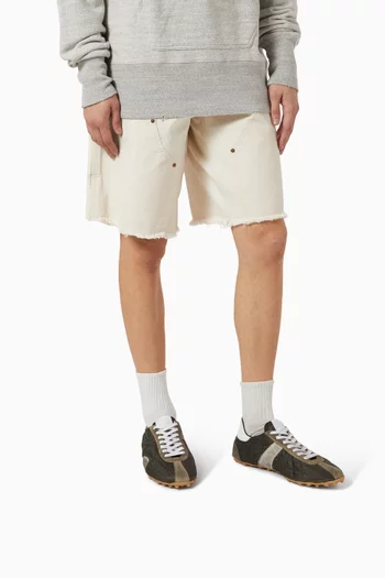Sprinter Sneakers in Cotton-drill & Suede