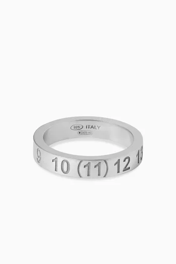 Numerical Ring in Sterling Silver
