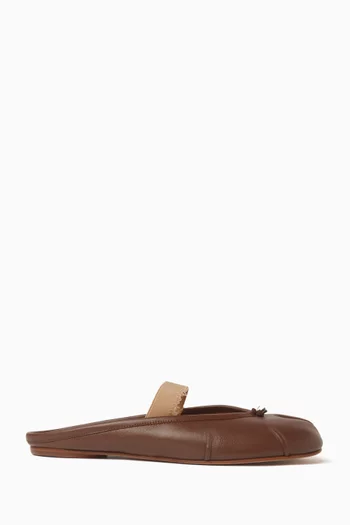 Tabi Ballet Mules in Leather