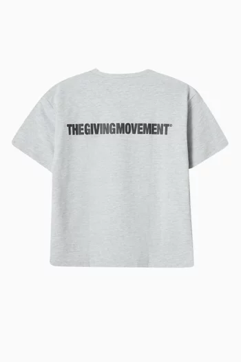 Oversized T-shirt in Organic Cotton-blend