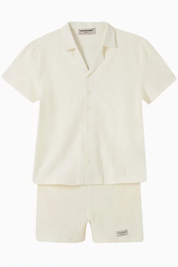 Relaxed Shorts in Organic Cotton Gauze