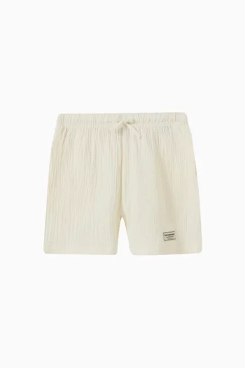 Relaxed Shorts in Organic Cotton Gauze