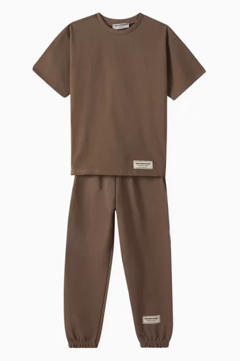 Relaxed Sweatpants in Organic Cotton-blend