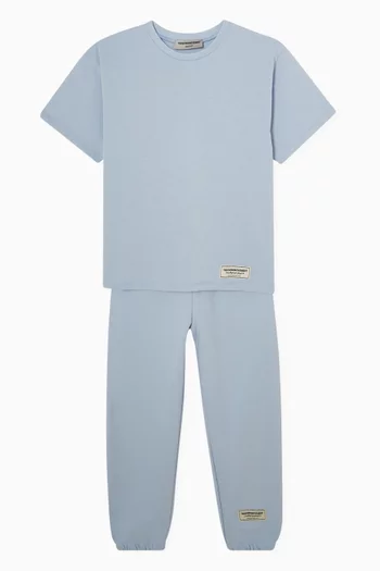 Relaxed Sweatpants in Organic Cotton-blend