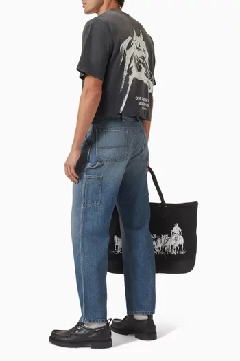 تي شيرت سافيدج قطن جيرسيه نيبر هود × ون اوف ذيس ديز