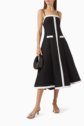 Cordelia Midi Dress in Linen
