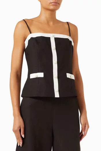 Eleanor Button Down Cami Top
