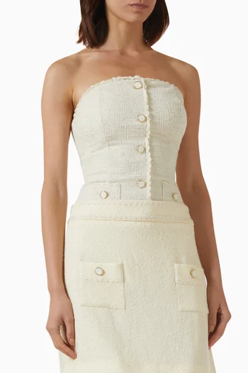 Natalie One-piece Swimsuit in Bouclé Tweed