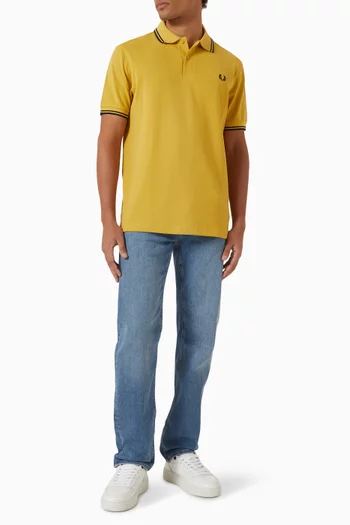 Twin Tipped Polo Shirt in Cotton-piqué