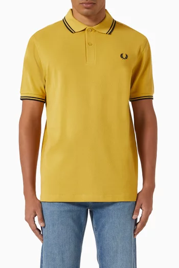 Twin Tipped Polo Shirt in Cotton-piqué