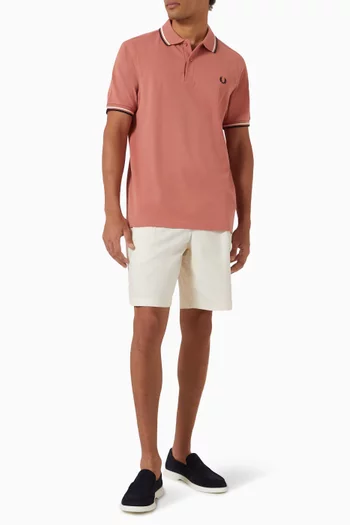 Twin Tipped Polo Shirt in Cotton-piqué