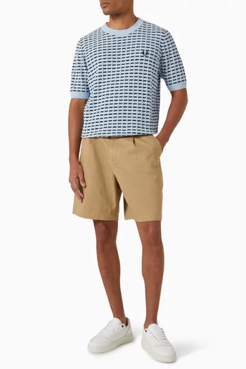 Bouclé T-shirt in Rib-knit