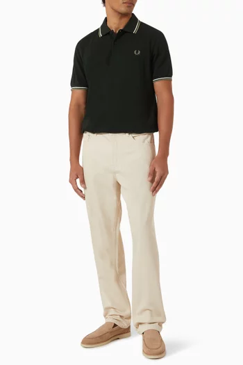 Twin Tipped Polo Shirt in Cotton-piqué