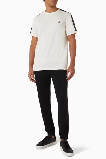 Contrast Tape Ringer T-shirt in Cotton
