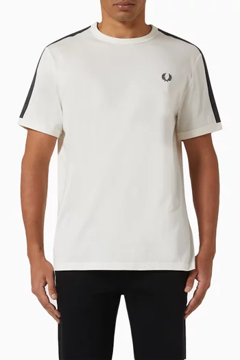 Contrast Tape Ringer T-shirt in Cotton