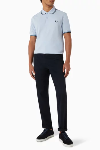 Twin Tipped Polo Shirt in Cotton-piqué