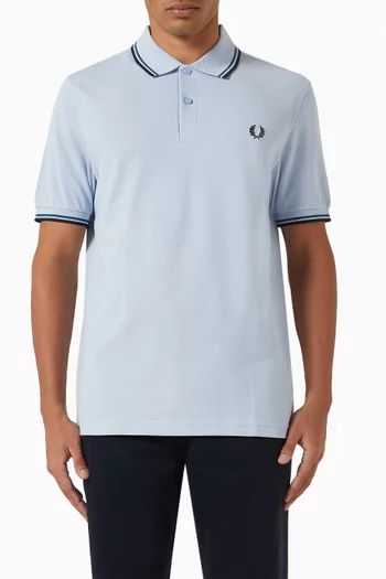 Twin Tipped Polo Shirt in Cotton-piqué