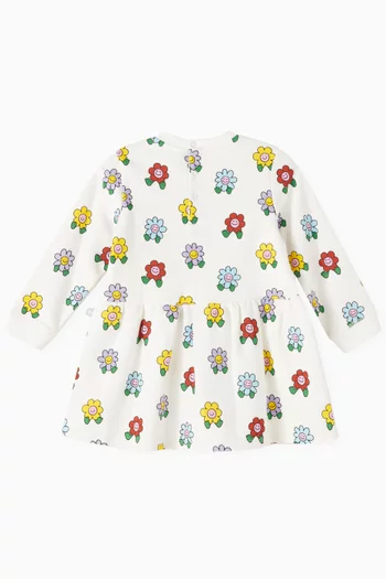 Floral-print Dress in Cotton