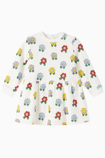 Floral-print Dress in Cotton