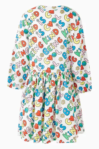 Logo-print Dress in Organic Cotton