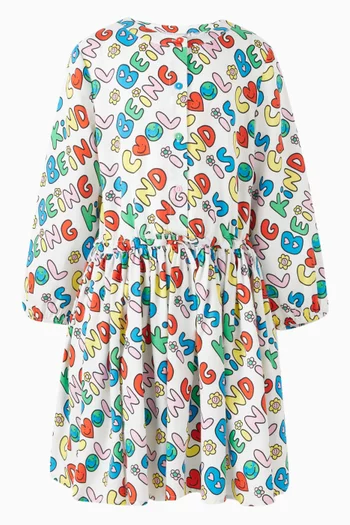 Logo-print Dress in Organic Cotton