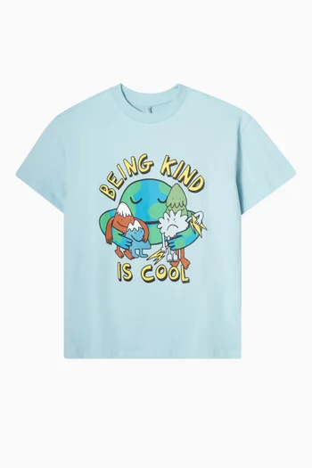 تي شيرت بطبعة Being Kind is Cool  قطن
